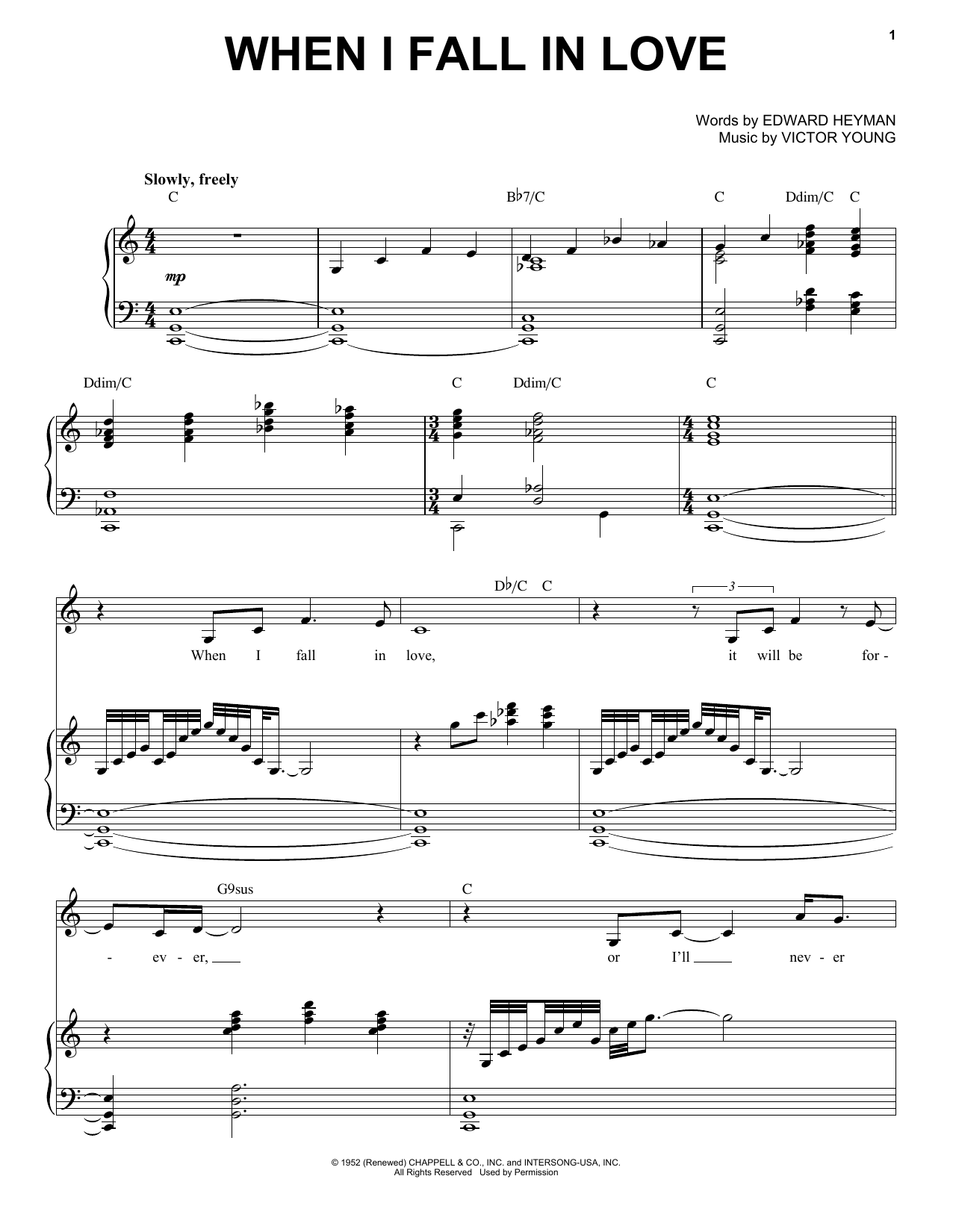 Learn to play Michael Buble When I Fall In Love sheet music for Piano & Vocal in minutes. Price: 7.8900$ Michael Buble When I Fall In Love sheet music notes and chords arranged for Piano & Vocal