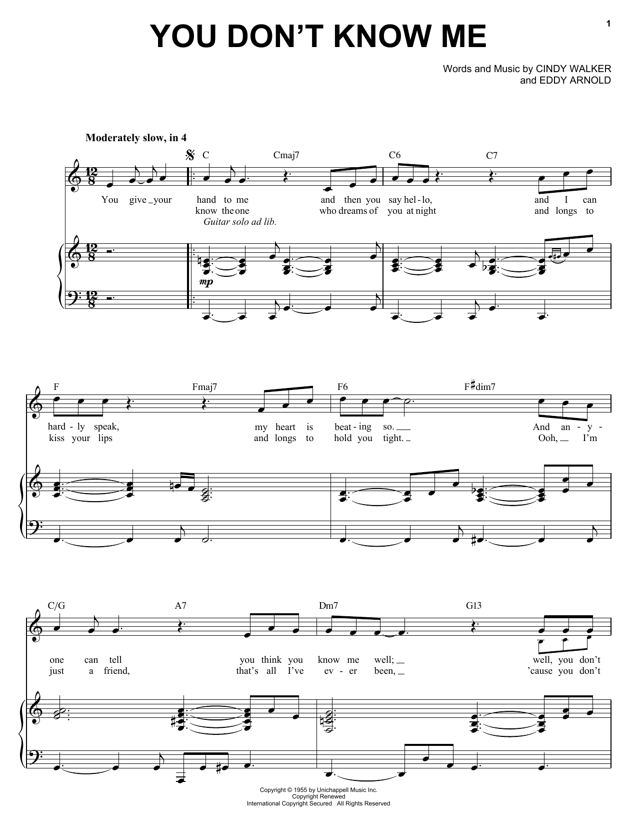 Michael Buble You Don't Know Me sheet music notes and chords. Download Printable PDF.