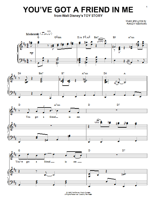 Learn to play Michael Buble You've Got A Friend In Me (from Toy Story) sheet music for Piano, Vocal & Guitar Chords in minutes. Price: 7.8900$ Michael Buble You've Got A Friend In Me (from Toy Story) sheet music notes and chords arranged for Piano, Vocal & Guitar Chords