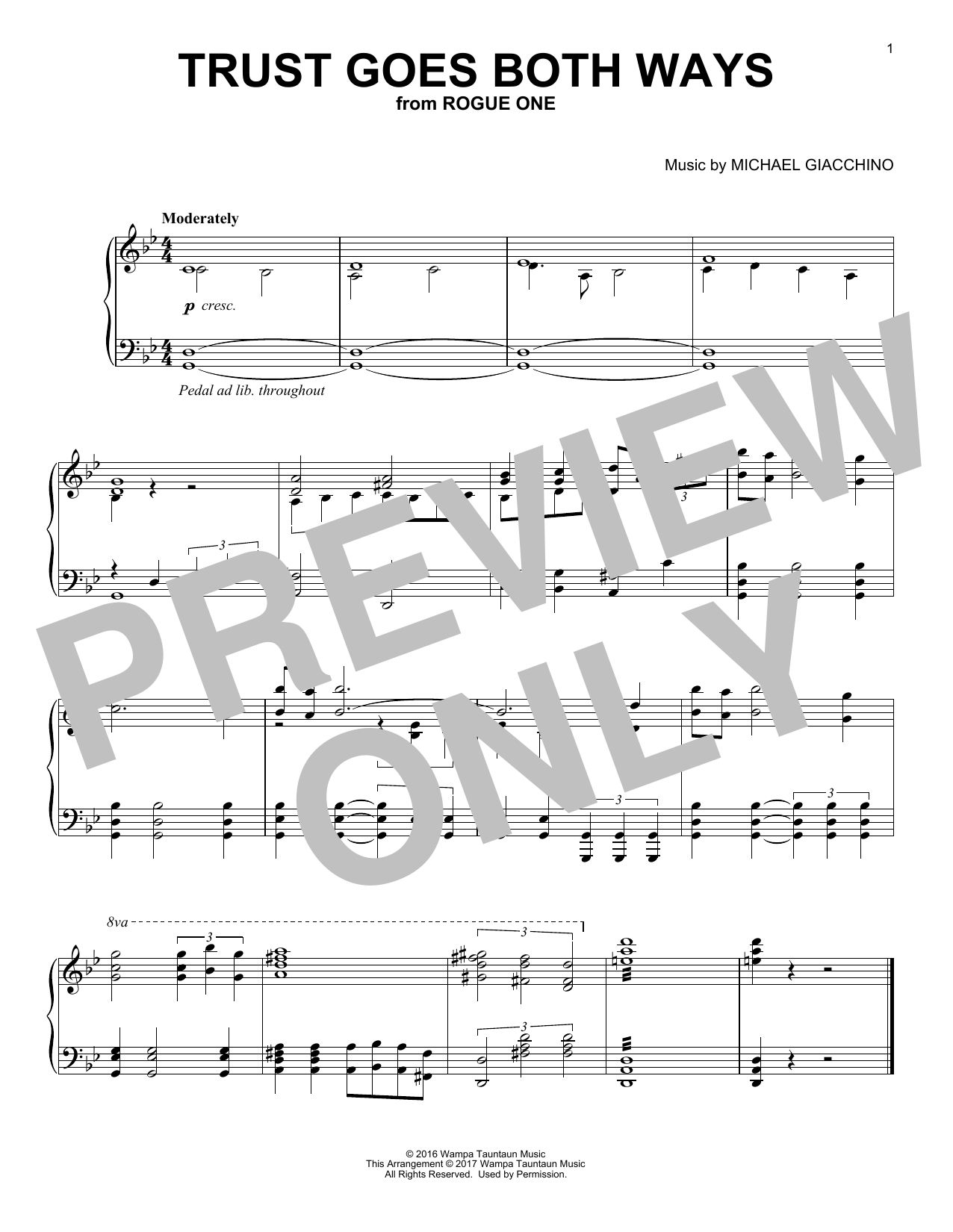 Learn to play Michael Giacchino Trust Goes Both Ways sheet music for Piano Solo in minutes. Price: 7.8900$ Michael Giacchino Trust Goes Both Ways sheet music notes and chords arranged for Piano Solo