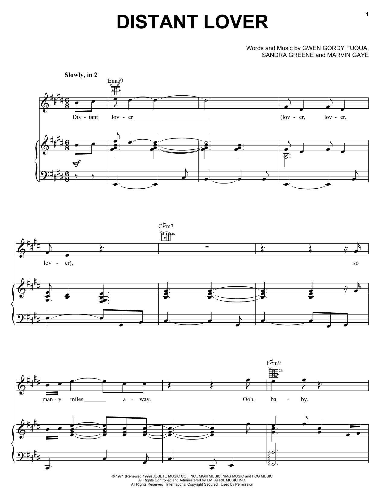 Learn to play Michael McDonald Distant Lover sheet music for Piano, Vocal & Guitar Chords (Right-Hand Melody) in minutes. Price: 7.8900$ Michael McDonald Distant Lover sheet music notes and chords arranged for Piano, Vocal & Guitar Chords (Right-Hand Melody)