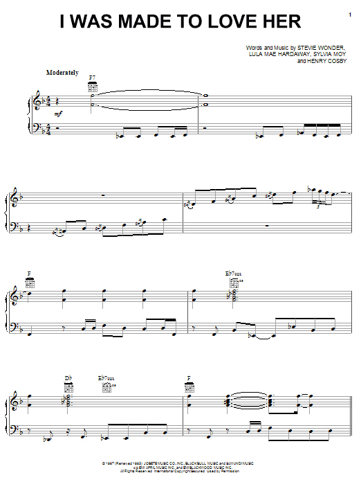 Learn to play Michael McDonald I Was Made To Love Her sheet music for Piano, Vocal & Guitar Chords (Right-Hand Melody) in minutes. Price: 7.8900$ Michael McDonald I Was Made To Love Her sheet music notes and chords arranged for Piano, Vocal & Guitar Chords (Right-Hand Melody)
