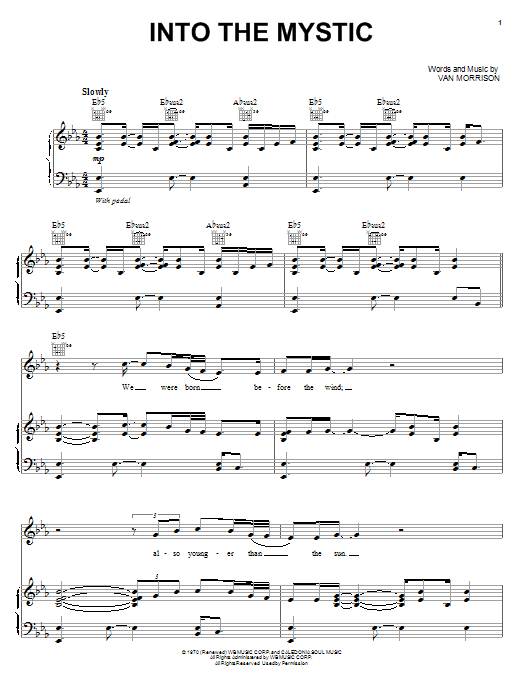 Learn to play Michael McDonald Into The Mystic sheet music for Piano, Vocal & Guitar Chords (Right-Hand Melody) in minutes. Price: 7.8900$ Michael McDonald Into The Mystic sheet music notes and chords arranged for Piano, Vocal & Guitar Chords (Right-Hand Melody)