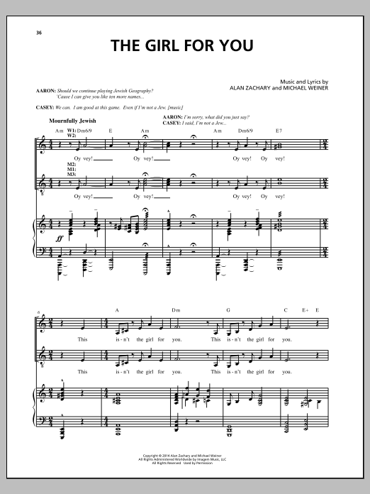 Learn to play Michael Weiner The Girl For You sheet music for Piano & Vocal in minutes. Price: 7.8900$ Michael Weiner The Girl For You sheet music notes and chords arranged for Piano & Vocal