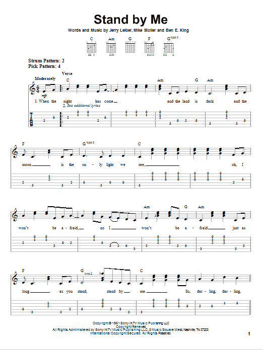 Mickey Gilley Stand By Me sheet music notes and chords. Download Printable PDF.