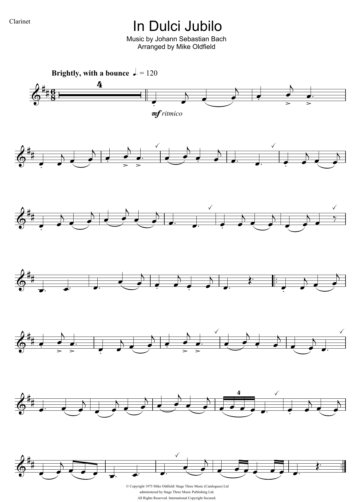 Mike Oldfield In Dulci Jubilo sheet music notes and chords. Download Printable PDF.