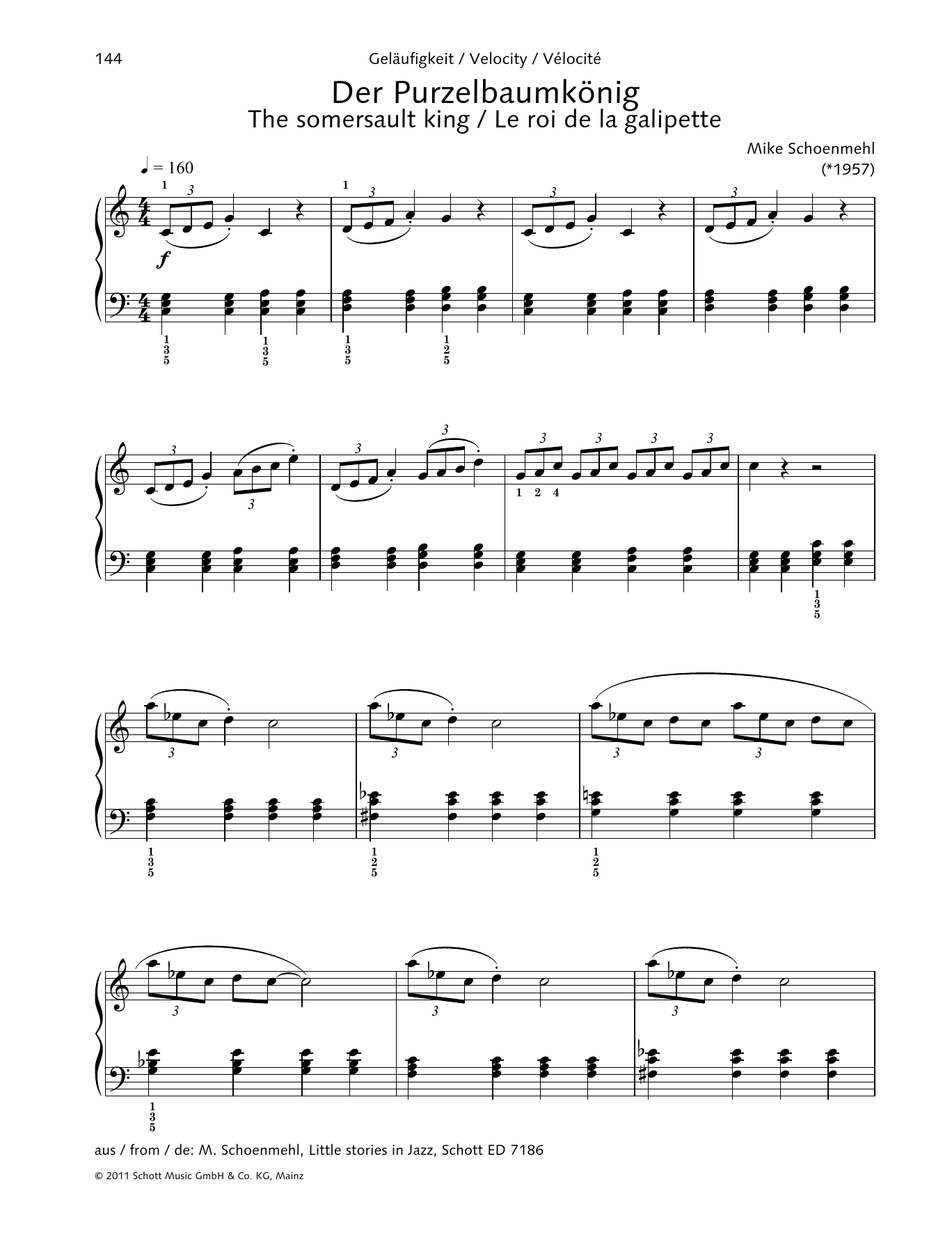 Mike Schoenmehl The somersault king sheet music notes and chords. Download Printable PDF.