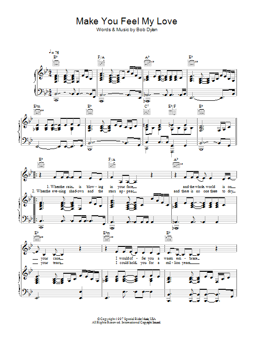 Learn to play Military Wives Make You Feel My Love sheet music for Piano, Vocal & Guitar Chords in minutes. Price: 7.8900$ Military Wives Make You Feel My Love sheet music notes and chords arranged for Piano, Vocal & Guitar Chords