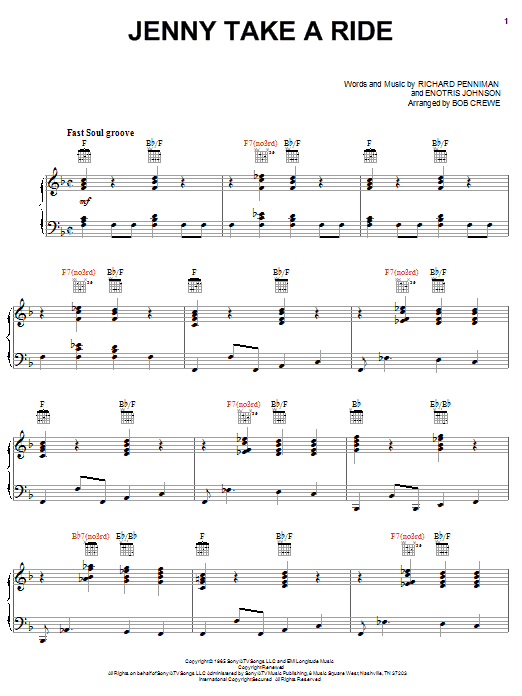 Learn to play Mitch Ryder & The Detroit Wheels Jenny Take A Ride sheet music for Piano, Vocal & Guitar Chords (Right-Hand Melody) in minutes. Price: 7.8900$ Mitch Ryder & The Detroit Wheels Jenny Take A Ride sheet music notes and chords arranged for Piano, Vocal & Guitar Chords (Right-Hand Melody)