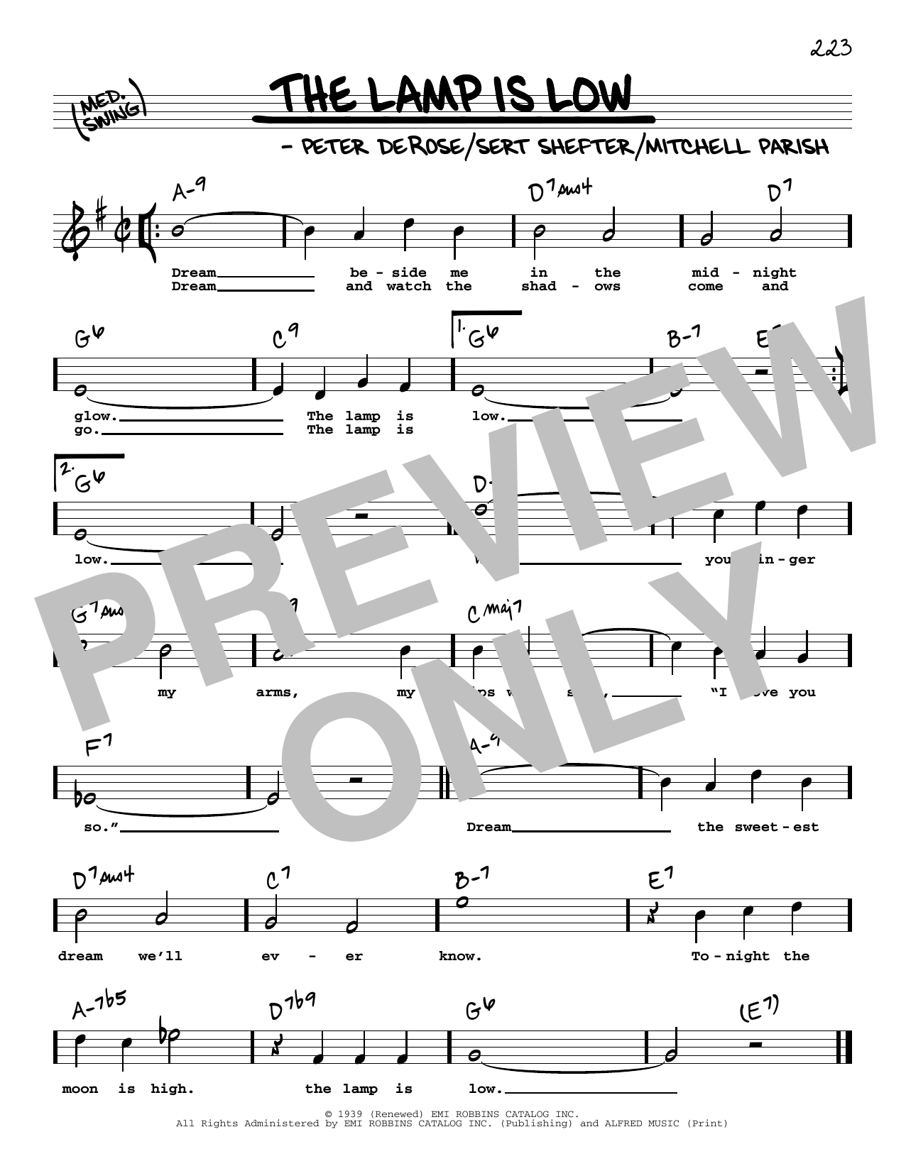 Learn to play Mitchell Parish The Lamp Is Low (High Voice) sheet music for Real Book – Melody, Lyrics & Chords in minutes. Price: 5.9900$ Mitchell Parish The Lamp Is Low (High Voice) sheet music notes and chords arranged for Real Book – Melody, Lyrics & Chords
