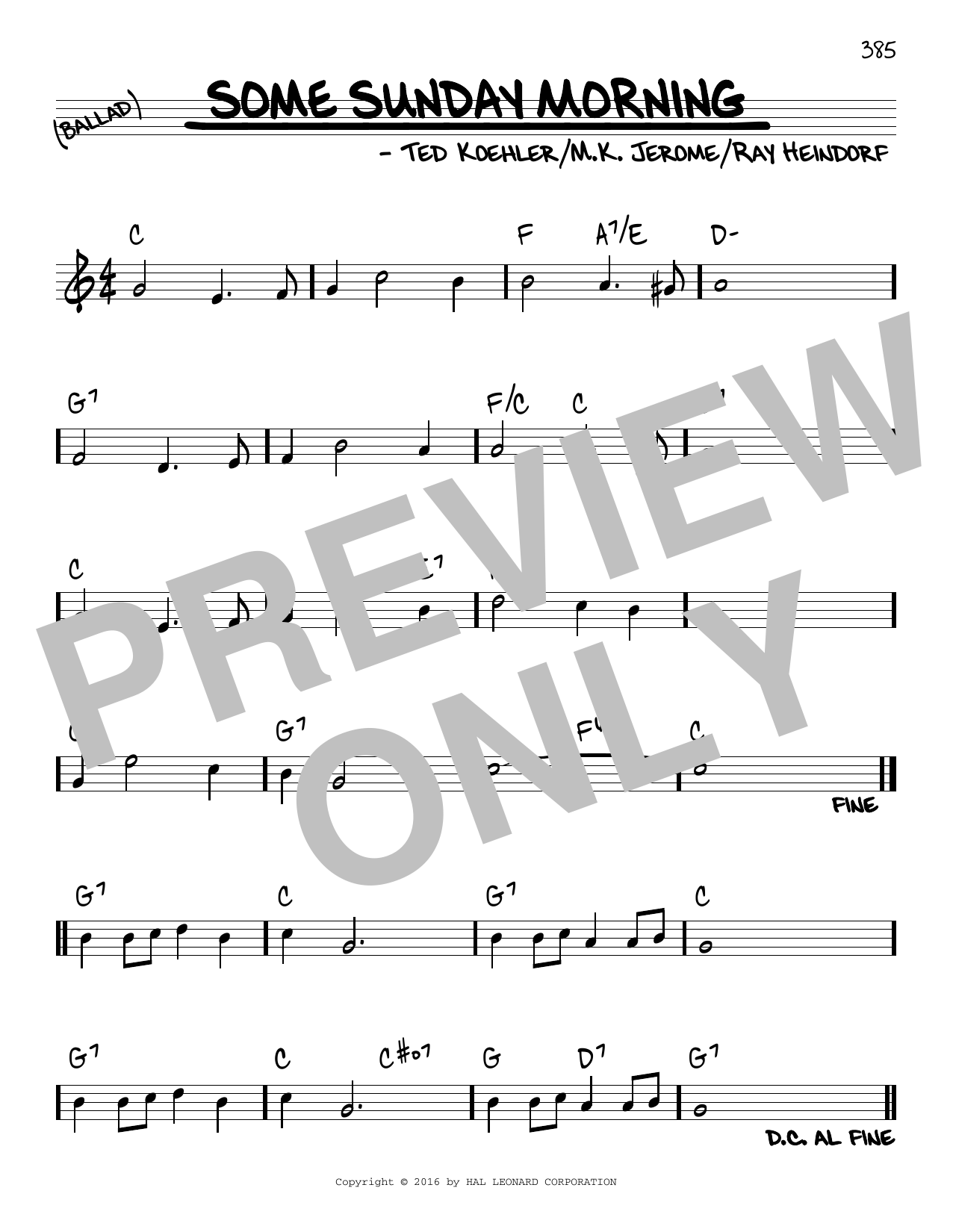 Learn to play M.K. Jerome Some Sunday Morning sheet music for Real Book – Melody & Chords in minutes. Price: 5.9900$ M.K. Jerome Some Sunday Morning sheet music notes and chords arranged for Real Book – Melody & Chords