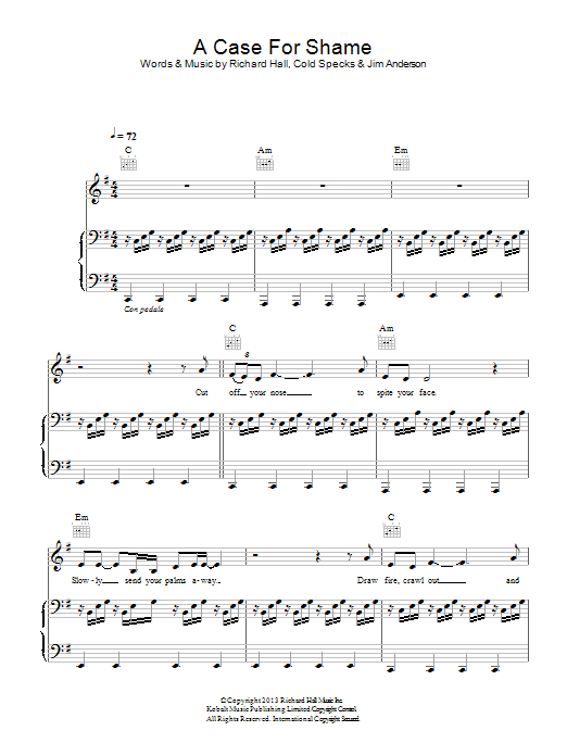 Learn to play Moby A Case For Shame sheet music for Piano, Vocal & Guitar Chords in minutes. Price: 7.8900$ Moby A Case For Shame sheet music notes and chords arranged for Piano, Vocal & Guitar Chords