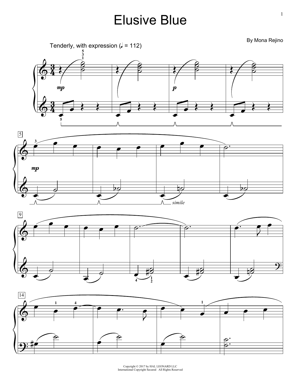 Learn to play Mona Rejino Elusive Blue sheet music for Educational Piano in minutes. Price: 6.9900$ Mona Rejino Elusive Blue sheet music notes and chords arranged for Educational Piano