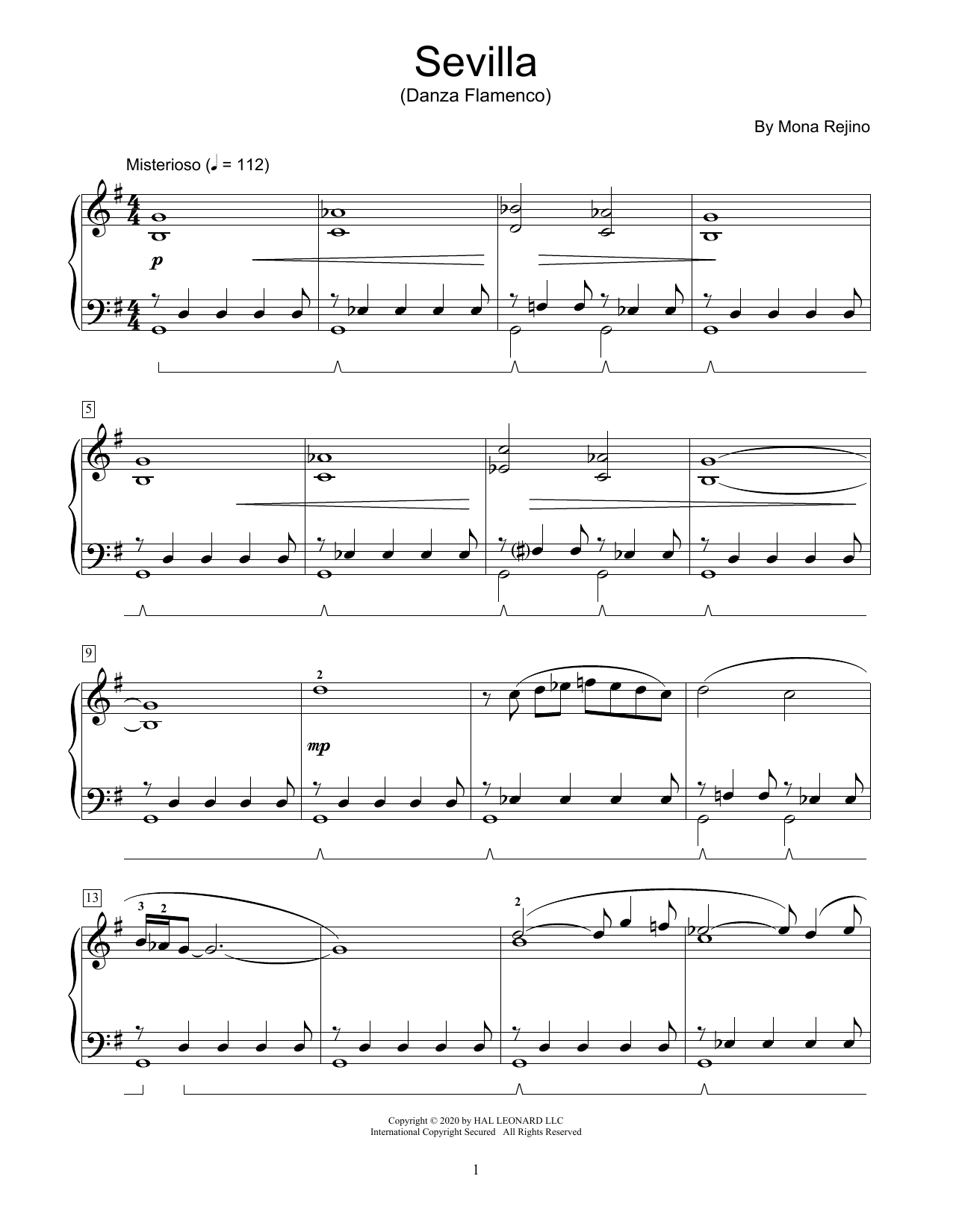 Learn to play Mona Rejino Sevilla (Danza Flamenco) sheet music for Educational Piano in minutes. Price: 6.9900$ Mona Rejino Sevilla (Danza Flamenco) sheet music notes and chords arranged for Educational Piano