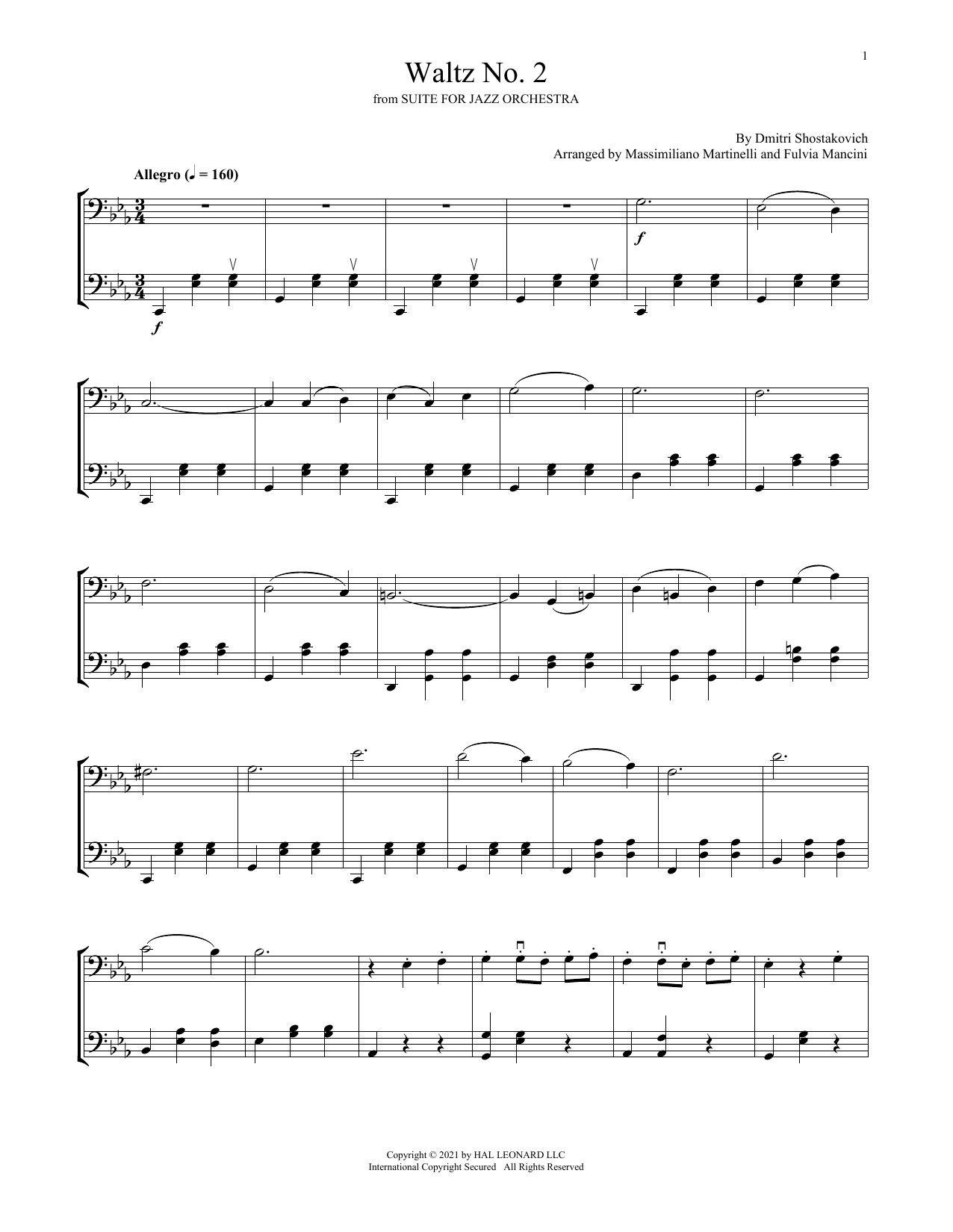 Mr & Mrs Cello Waltz No. 2 sheet music notes and chords. Download Printable PDF.