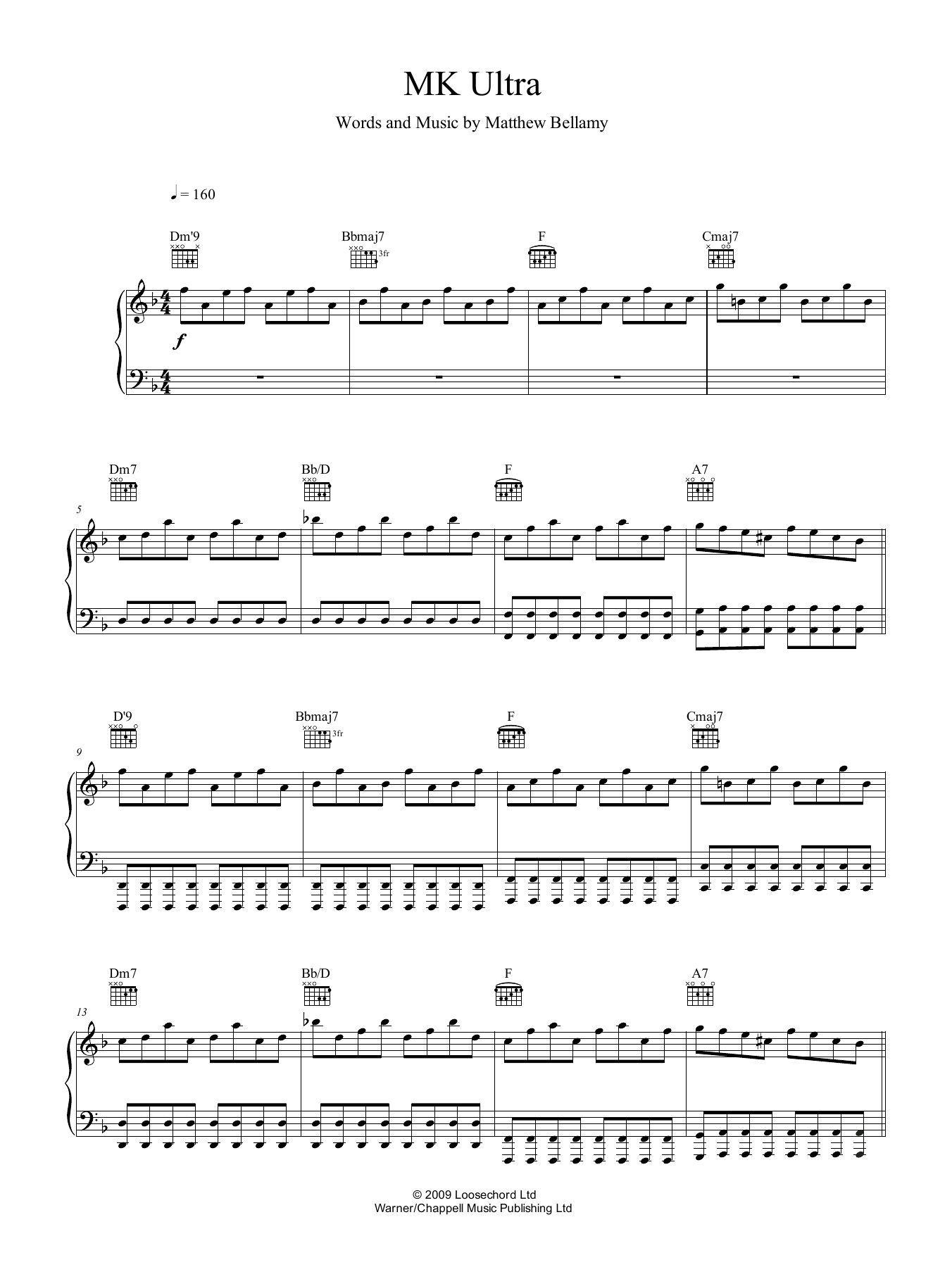 Learn to play Muse MK Ultra sheet music for Piano, Vocal & Guitar Chords (Right-Hand Melody) in minutes. Price: 6.9900$ Muse MK Ultra sheet music notes and chords arranged for Piano, Vocal & Guitar Chords (Right-Hand Melody)