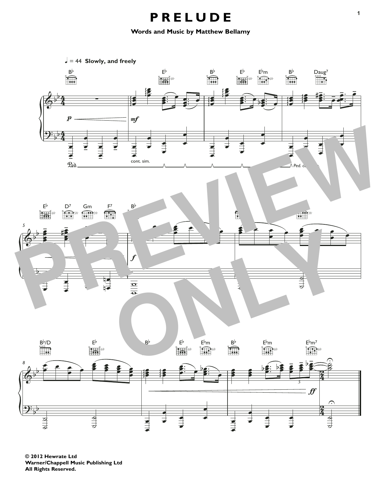 Learn to play Muse Prelude sheet music for Guitar Tab in minutes. Price: 7.8900$ Muse Prelude sheet music notes and chords arranged for Guitar Tab