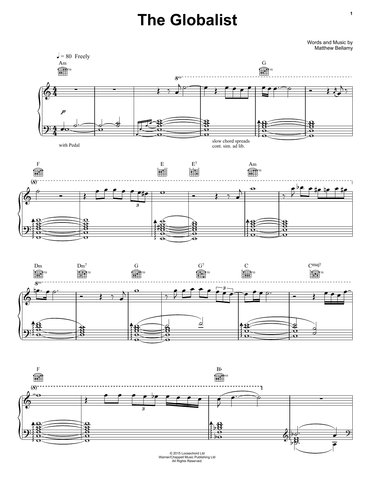 Learn to play Muse The Globalist sheet music for Piano, Vocal & Guitar Chords (Right-Hand Melody) in minutes. Price: 7.8900$ Muse The Globalist sheet music notes and chords arranged for Piano, Vocal & Guitar Chords (Right-Hand Melody)
