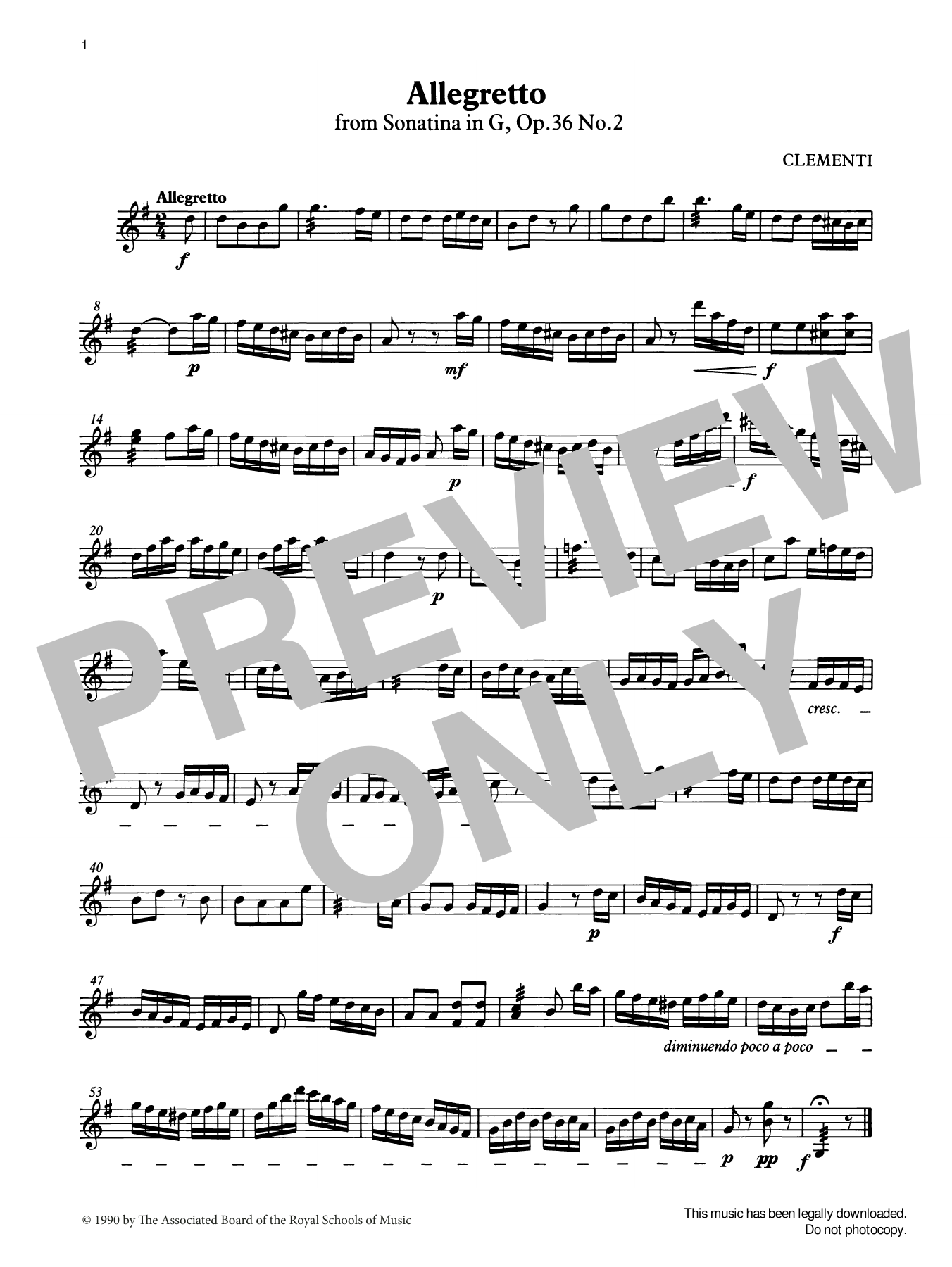 Learn to play Muzio Clementi Allegretto (score & part) from Graded Music for Tuned Percussion, Book III sheet music for Percussion Solo in minutes. Price: 5.9900$ Muzio Clementi Allegretto (score & part) from Graded Music for Tuned Percussion, Book III sheet music notes and chords arranged for Percussion Solo