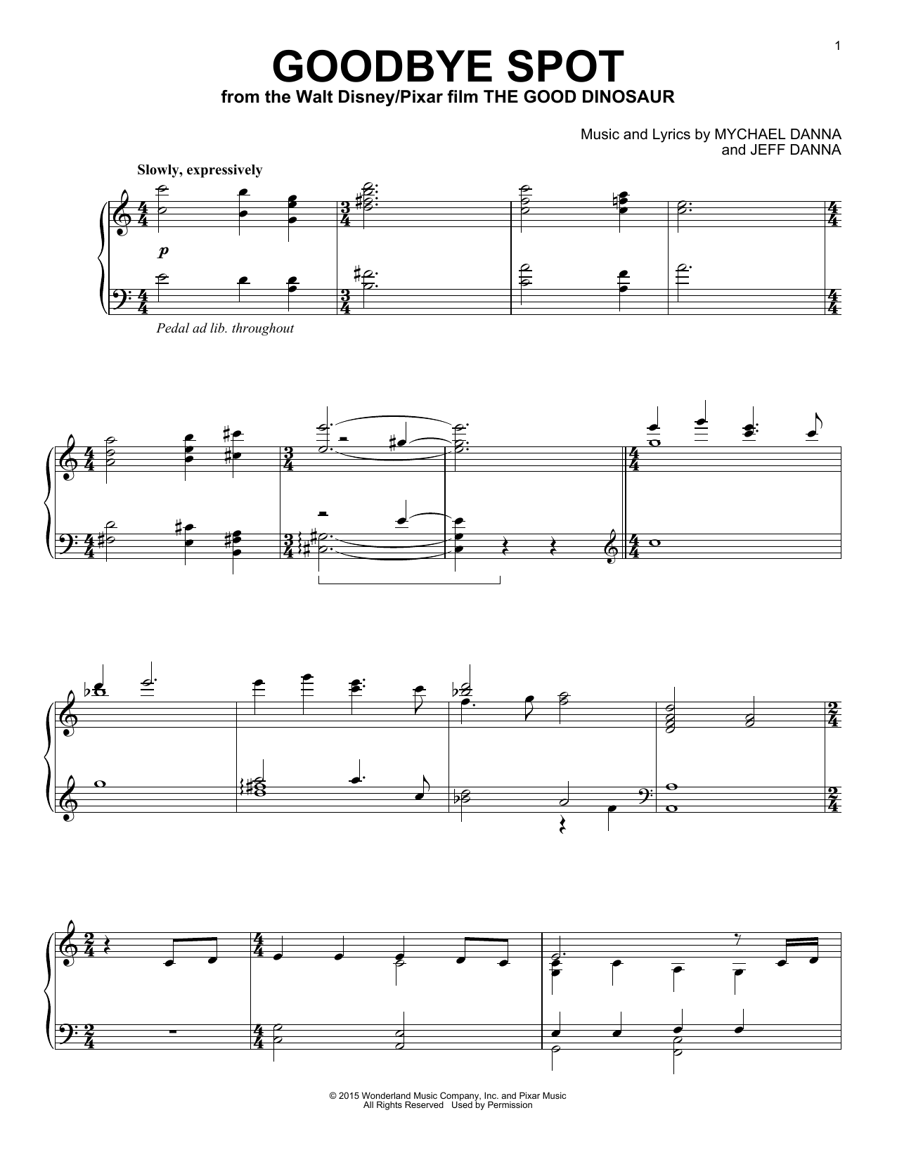 Learn to play Mychael & Jeff Danna Goodbye Spot sheet music for Piano Solo in minutes. Price: 7.8900$ Mychael & Jeff Danna Goodbye Spot sheet music notes and chords arranged for Piano Solo