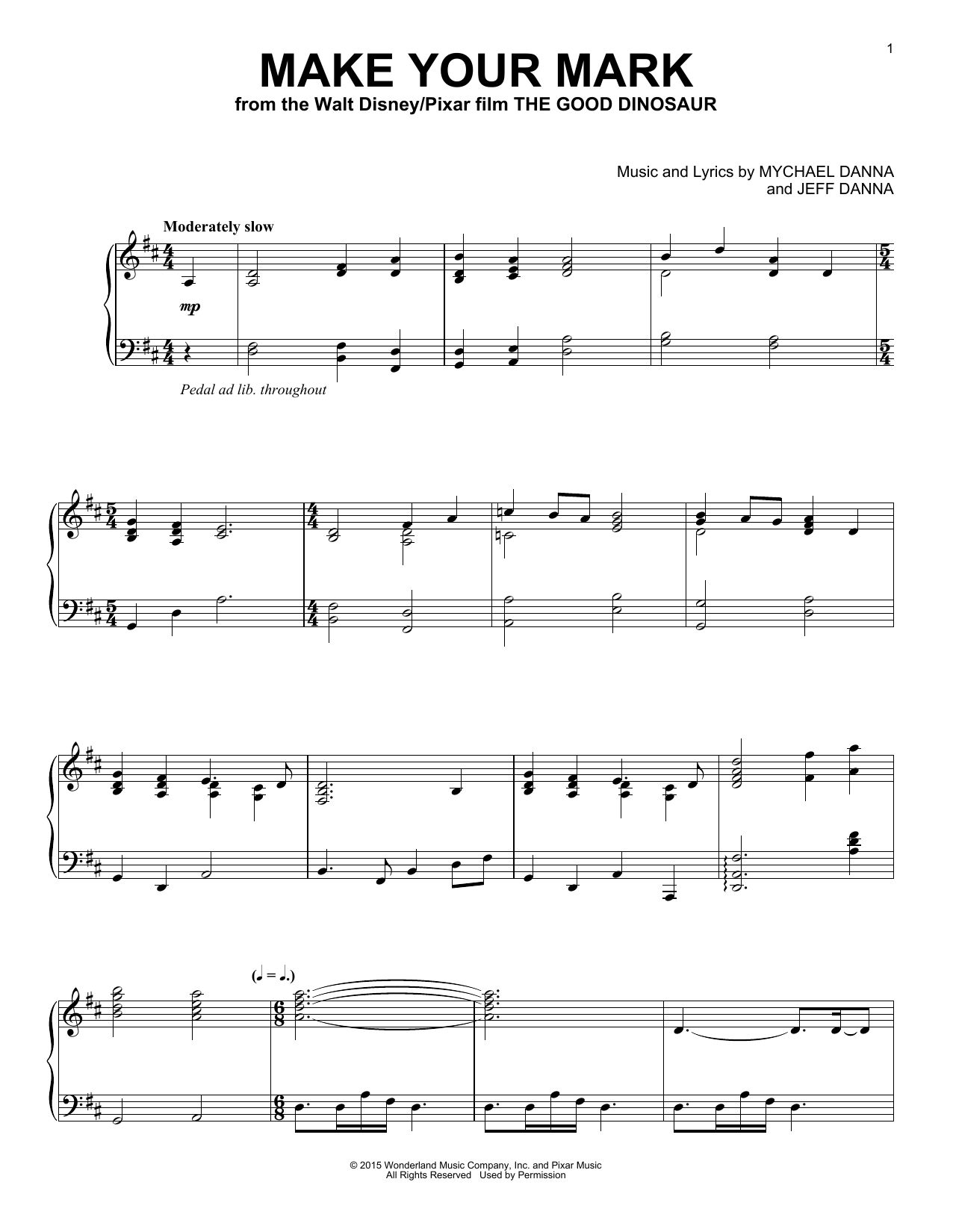 Learn to play Mychael & Jeff Danna Make Your Mark sheet music for Piano Solo in minutes. Price: 7.8900$ Mychael & Jeff Danna Make Your Mark sheet music notes and chords arranged for Piano Solo