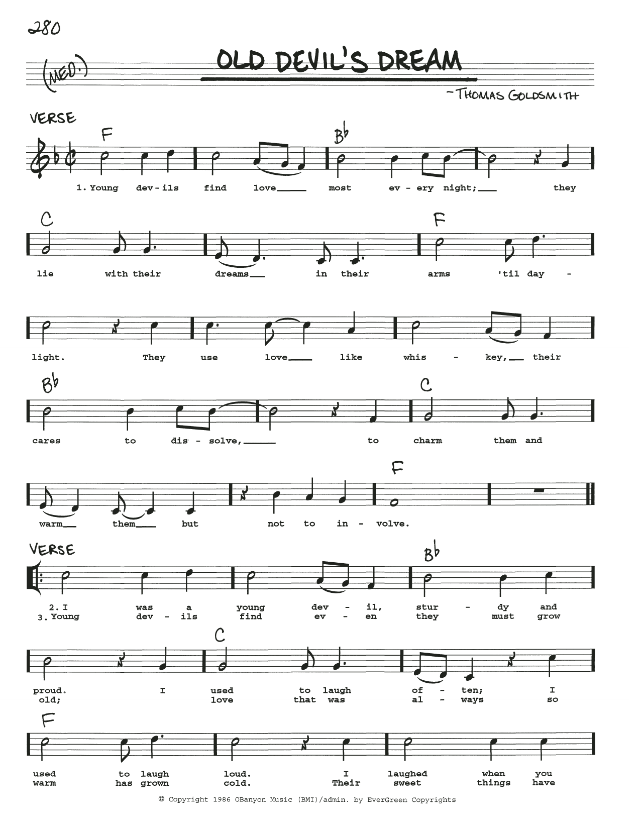 Learn to play Nashville Bluegrass Band Old Devil's Dream sheet music for Real Book – Melody, Lyrics & Chords in minutes. Price: 5.9900$ Nashville Bluegrass Band Old Devil's Dream sheet music notes and chords arranged for Real Book – Melody, Lyrics & Chords