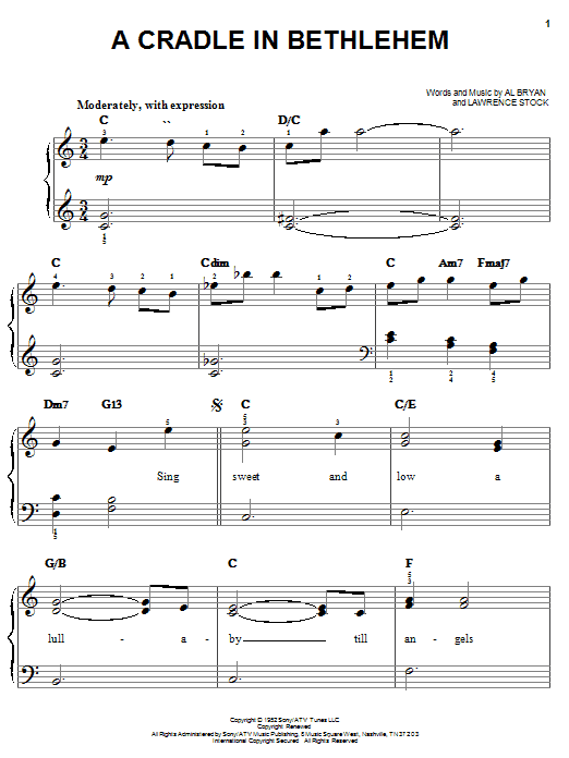 Vince Gill A Cradle In Bethlehem sheet music notes and chords. Download Printable PDF.