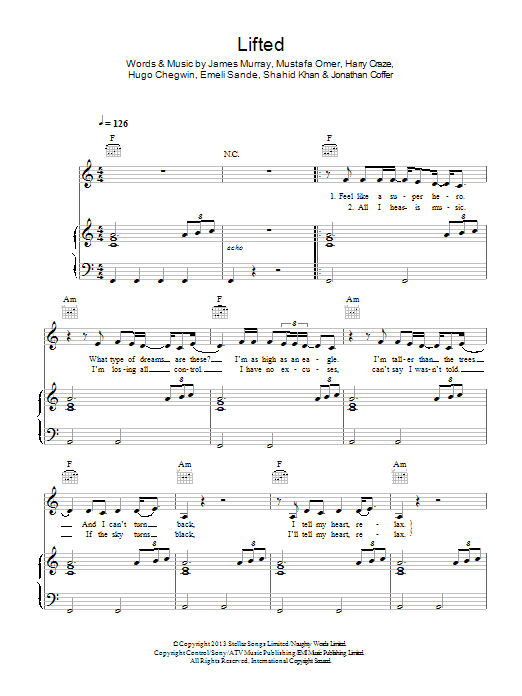 Learn to play Naughty Boy Lifted (feat. Emeli Sandé) sheet music for Piano, Vocal & Guitar Chords in minutes. Price: 7.8900$ Naughty Boy Lifted (feat. Emeli Sandé) sheet music notes and chords arranged for Piano, Vocal & Guitar Chords
