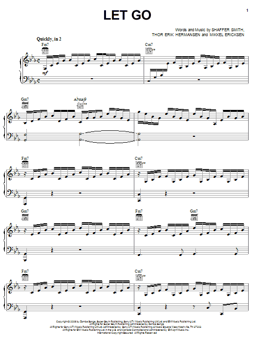 Learn to play Ne-Yo Let Go sheet music for Piano, Vocal & Guitar Chords (Right-Hand Melody) in minutes. Price: 7.8900$ Ne-Yo Let Go sheet music notes and chords arranged for Piano, Vocal & Guitar Chords (Right-Hand Melody)