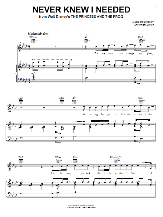 Learn to play Ne-Yo Never Knew I Needed sheet music for Easy Piano in minutes. Price: 6.9900$ Ne-Yo Never Knew I Needed sheet music notes and chords arranged for Easy Piano