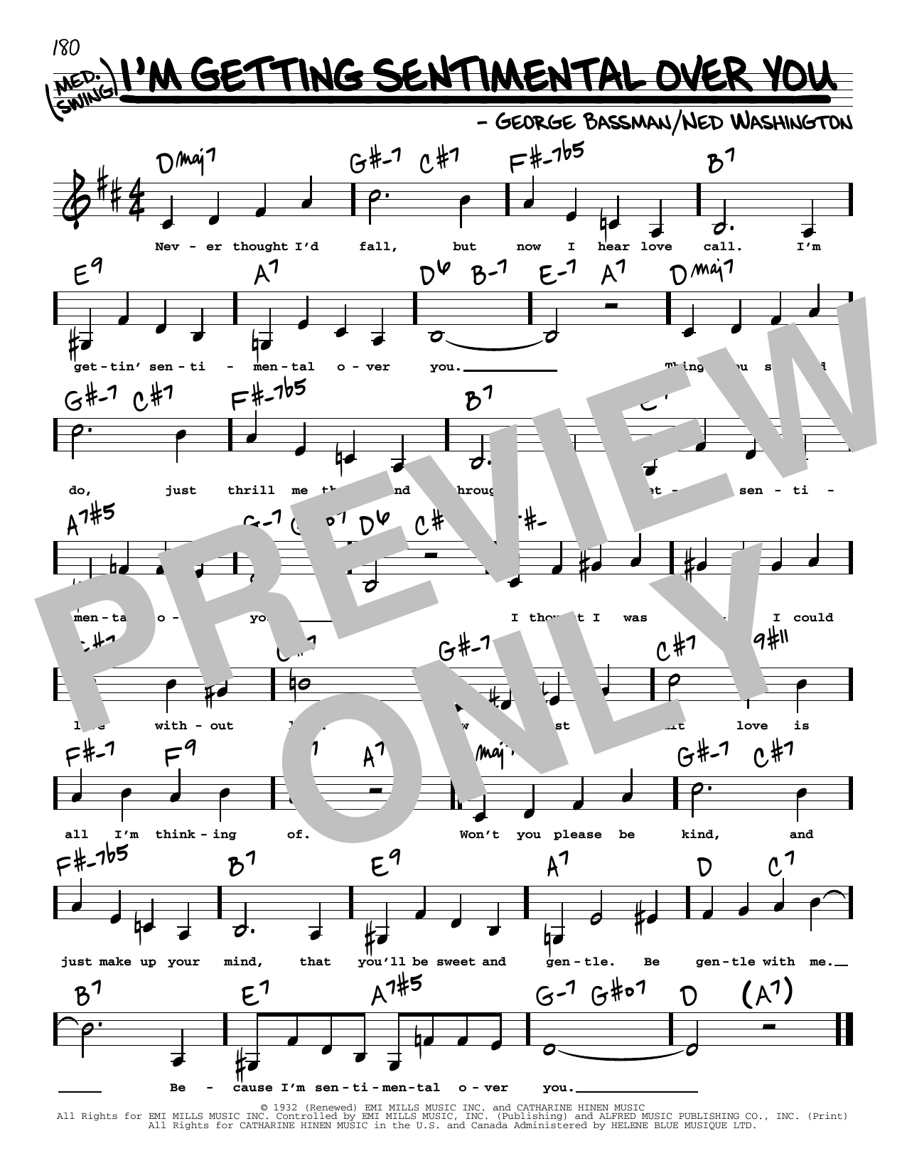 Learn to play Ned Washington I'm Getting Sentimental Over You (Low Voice) sheet music for Real Book – Melody, Lyrics & Chords in minutes. Price: 5.9900$ Ned Washington I'm Getting Sentimental Over You (Low Voice) sheet music notes and chords arranged for Real Book – Melody, Lyrics & Chords