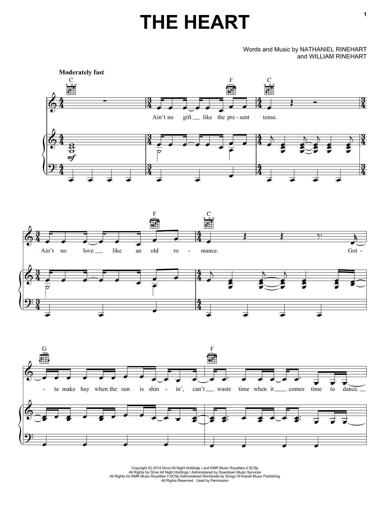 NEEDTOBREATHE The Heart sheet music notes and chords. Download Printable PDF.