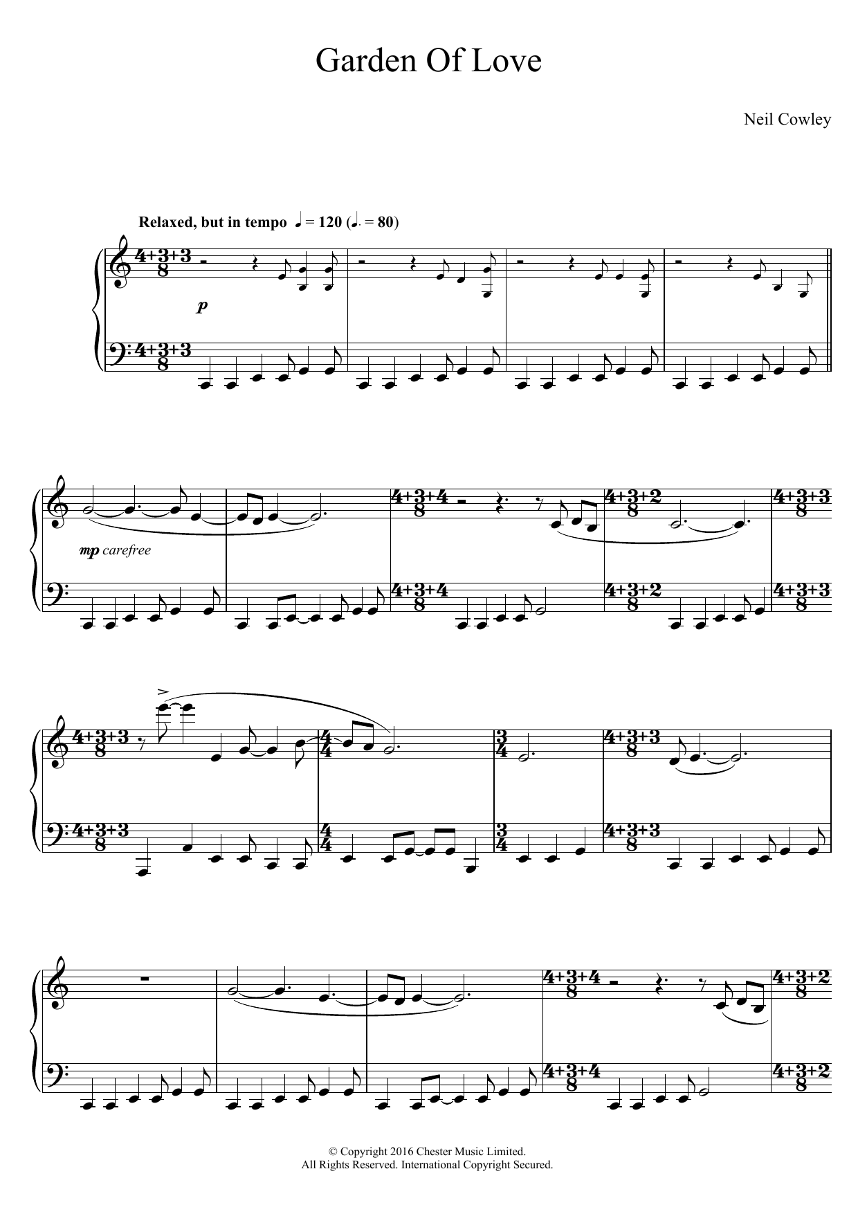 Learn to play Neil Cowley Trio Garden Of Love sheet music for Piano Solo in minutes. Price: 7.8900$ Neil Cowley Trio Garden Of Love sheet music notes and chords arranged for Piano Solo