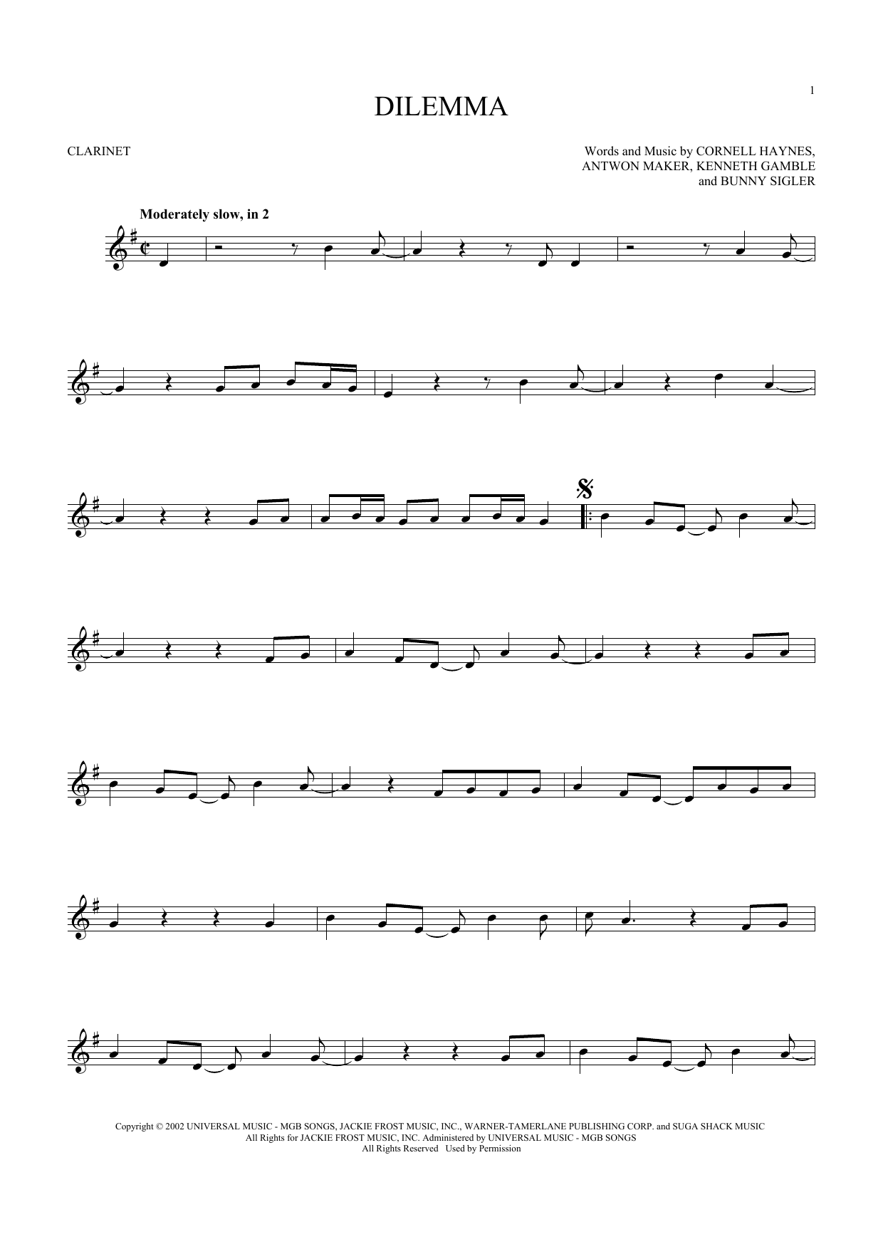 Nelly Dilemma (feat. Kelly Rowland) sheet music notes and chords. Download Printable PDF.