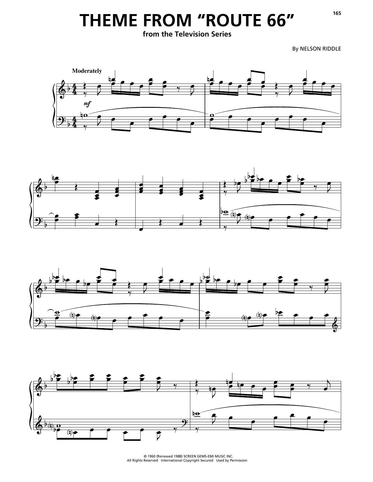 Learn to play Nelson Riddle Theme From Nelson Riddle Theme From