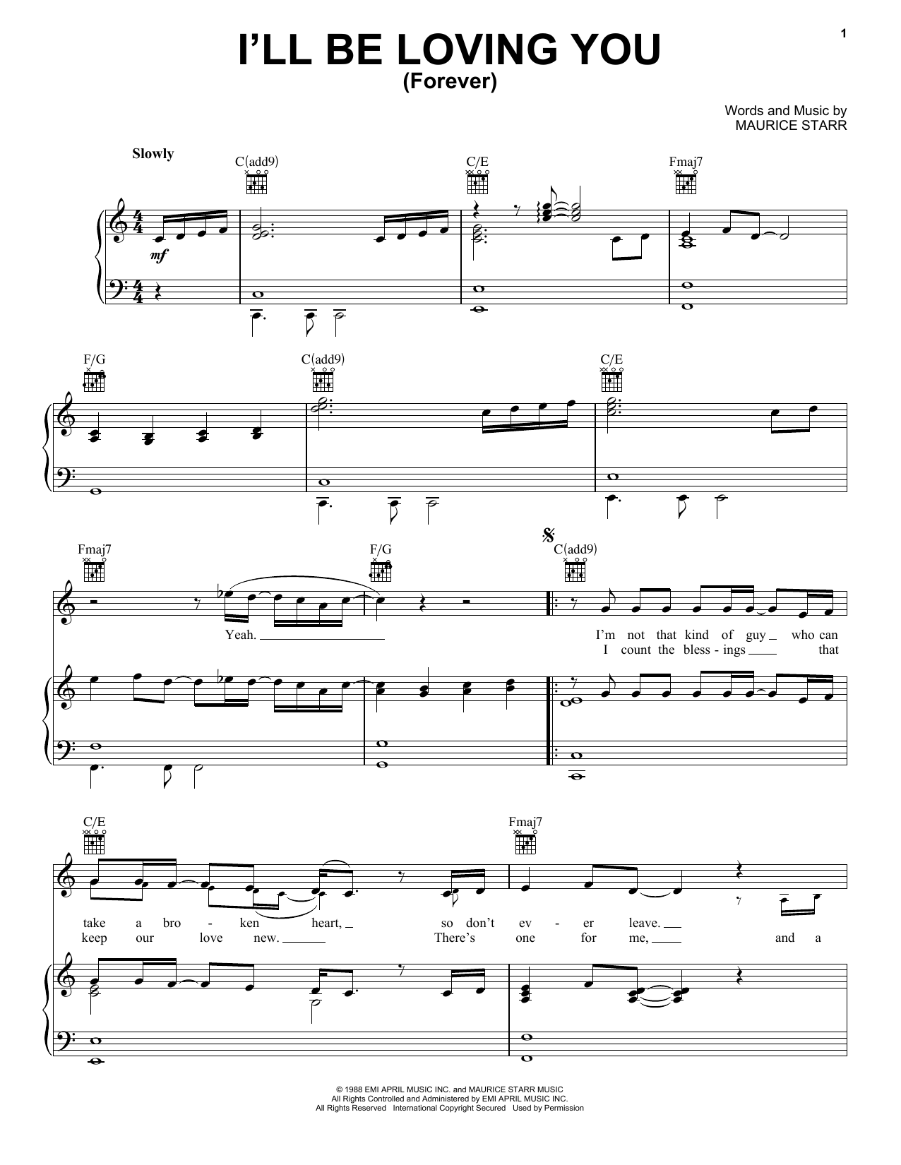 New Kids On The Block I'll Be Loving You (Forever) sheet music notes and chords. Download Printable PDF.