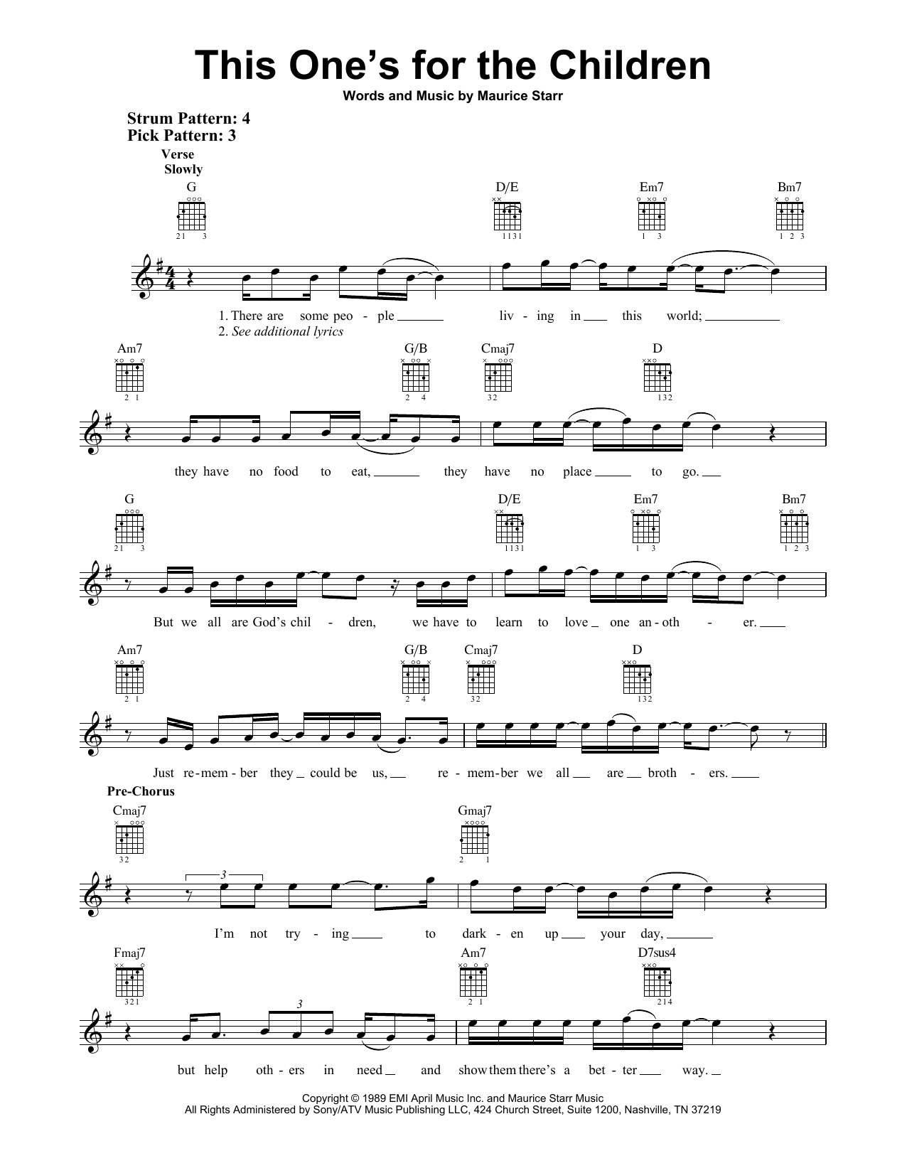 New Kids On The Block This One's For The Children sheet music notes and chords. Download Printable PDF.