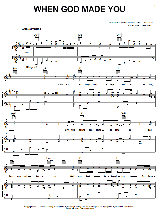 NewSong When God Made You sheet music notes and chords. Download Printable PDF.