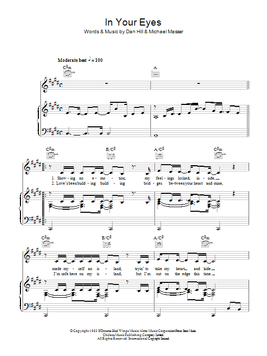 Learn to play Niamh Kavanagh In Your Eyes sheet music for Piano, Vocal & Guitar Chords in minutes. Price: 7.8900$ Niamh Kavanagh In Your Eyes sheet music notes and chords arranged for Piano, Vocal & Guitar Chords