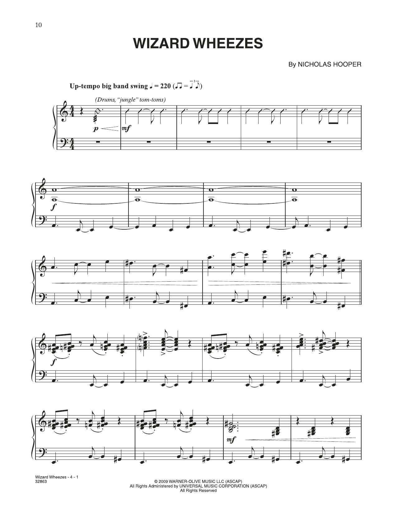 Learn to play Nicholas Hooper Wizard Wheezes (from Harry Potter) sheet music for Piano Solo in minutes. Price: 7.8900$ Nicholas Hooper Wizard Wheezes (from Harry Potter) sheet music notes and chords arranged for Piano Solo