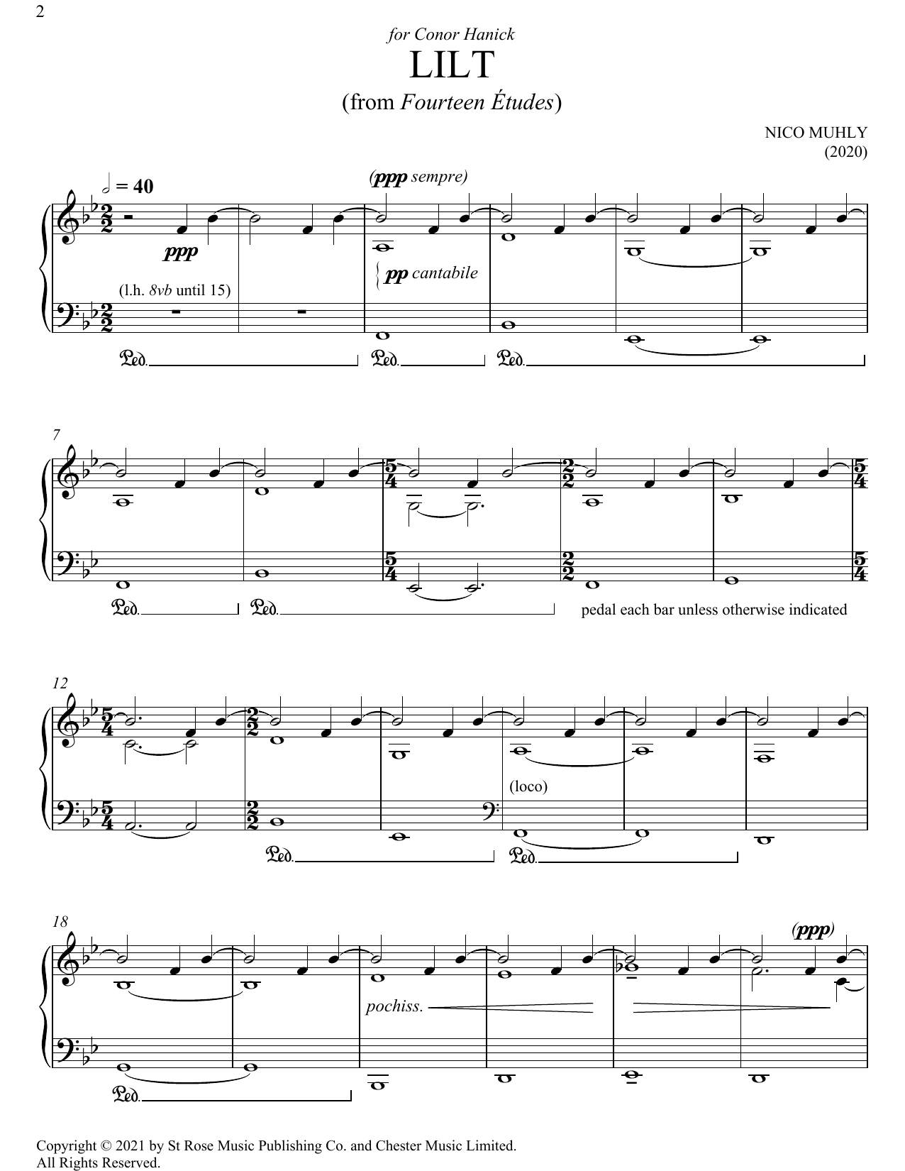 Learn to play Nico Muhly Lilt sheet music for Piano Solo in minutes. Price: 7.8900$ Nico Muhly Lilt sheet music notes and chords arranged for Piano Solo