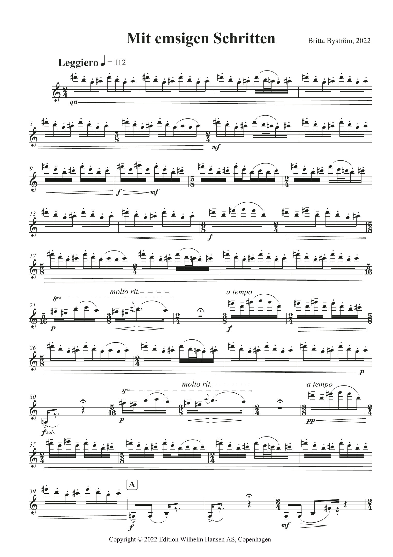 Nico Muhly Mit Emsigen Schritten sheet music notes and chords. Download Printable PDF.