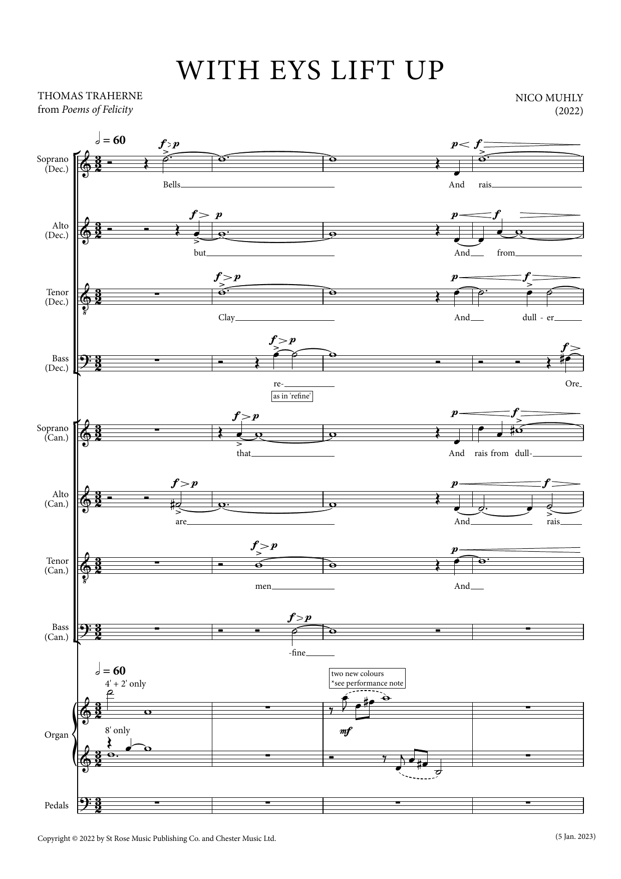 Nico Muhly With Eys Lift Up sheet music notes and chords. Download Printable PDF.