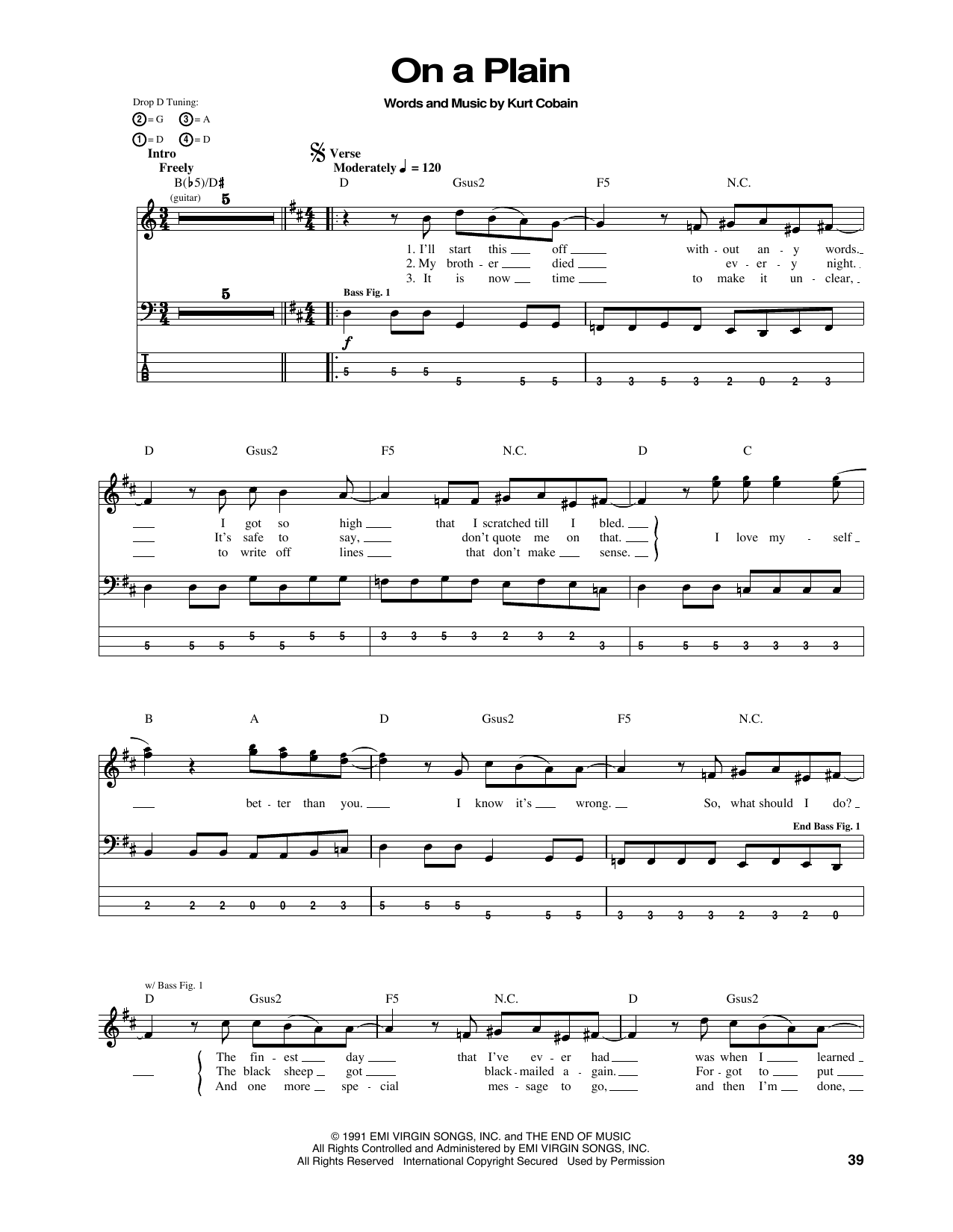 Nirvana On A Plain sheet music notes and chords. Download Printable PDF.