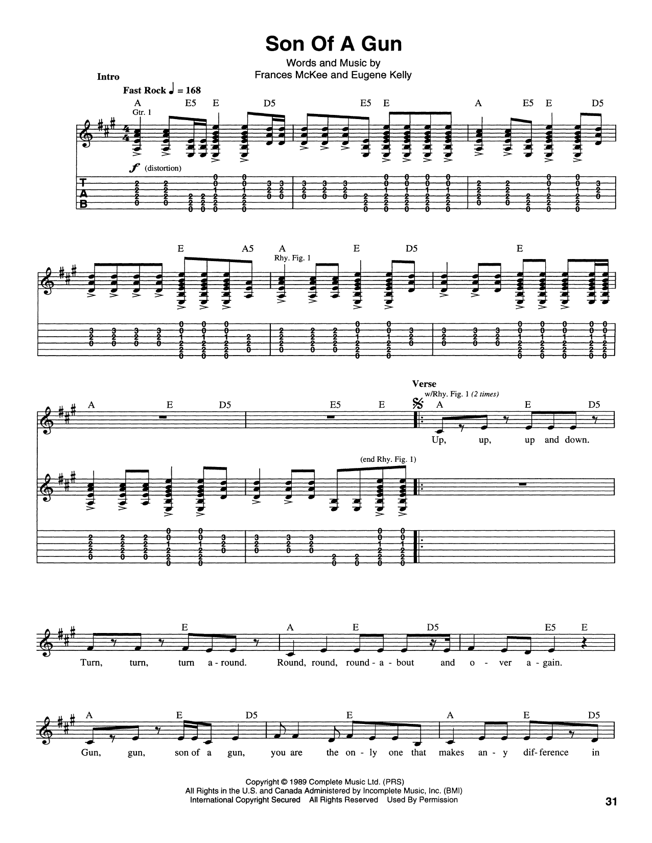 Learn to play Nirvana Son Of A Gun sheet music for Guitar Tab in minutes. Price: 7.8900$ Nirvana Son Of A Gun sheet music notes and chords arranged for Guitar Tab