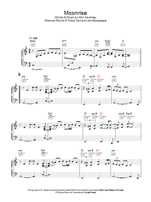 Learn to play Nitin Sawhney Moonrise sheet music for Piano Solo in minutes. Price: 7.8900$ Nitin Sawhney Moonrise sheet music notes and chords arranged for Piano Solo