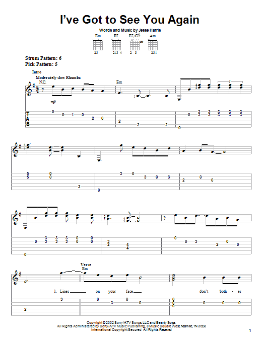 Norah Jones I've Got To See You Again sheet music notes and chords. Download Printable PDF.