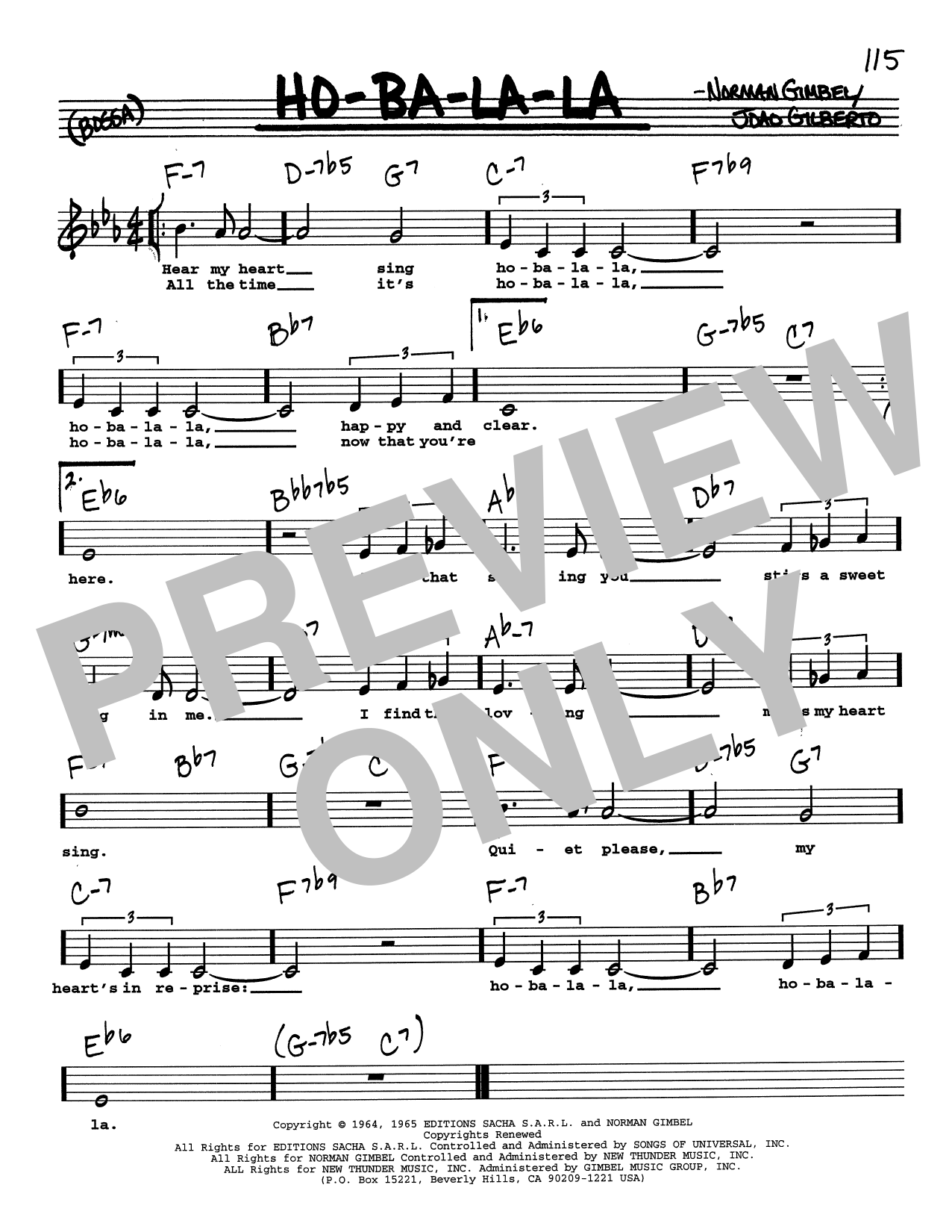 Learn to play Norman Gimbel Ho-Ba-La-La (Low Voice) sheet music for Real Book – Melody, Lyrics & Chords in minutes. Price: 5.9900$ Norman Gimbel Ho-Ba-La-La (Low Voice) sheet music notes and chords arranged for Real Book – Melody, Lyrics & Chords