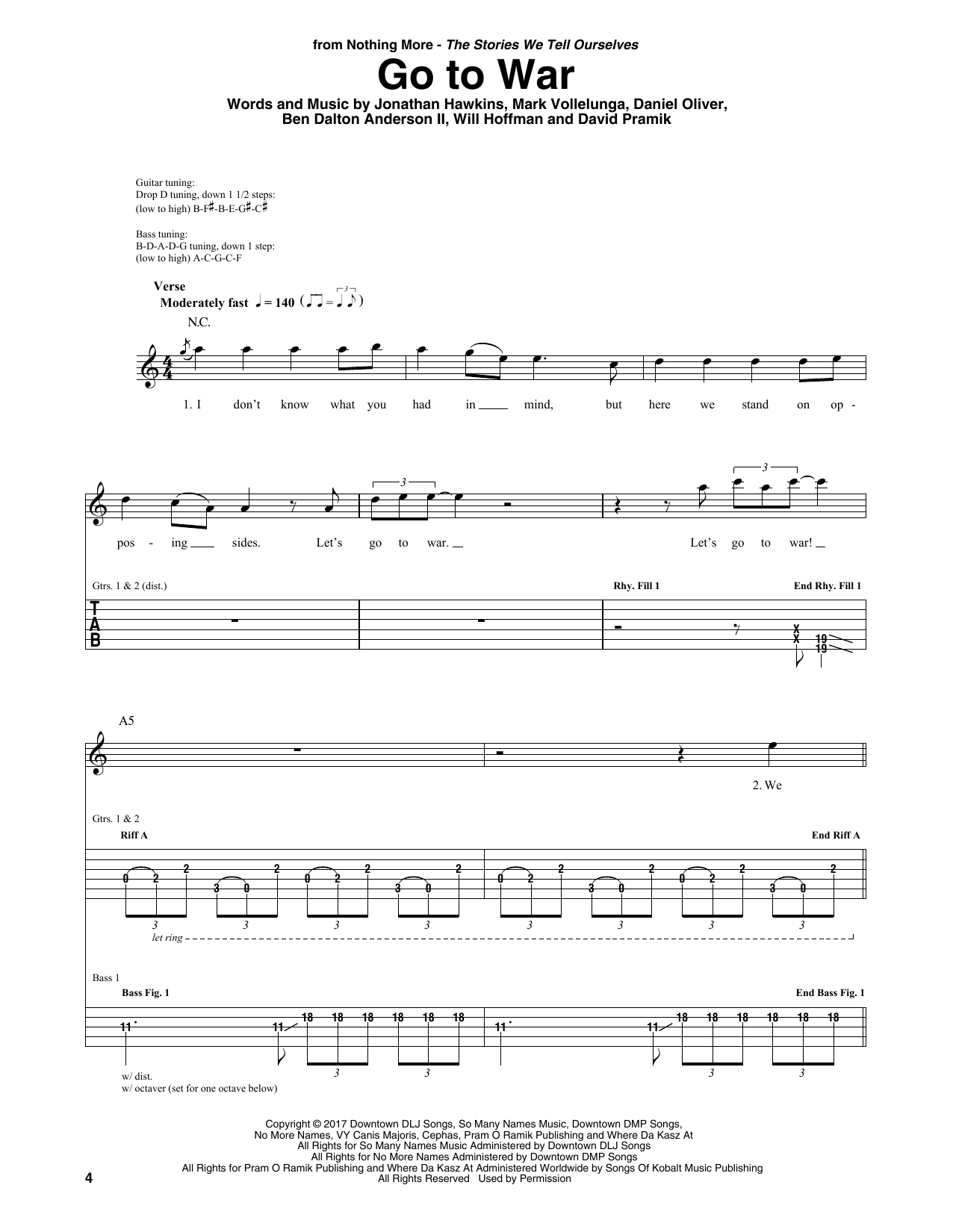 Learn to play Nothing More Go To War sheet music for Guitar Rhythm Tab in minutes. Price: 5.9900$ Nothing More Go To War sheet music notes and chords arranged for Guitar Rhythm Tab