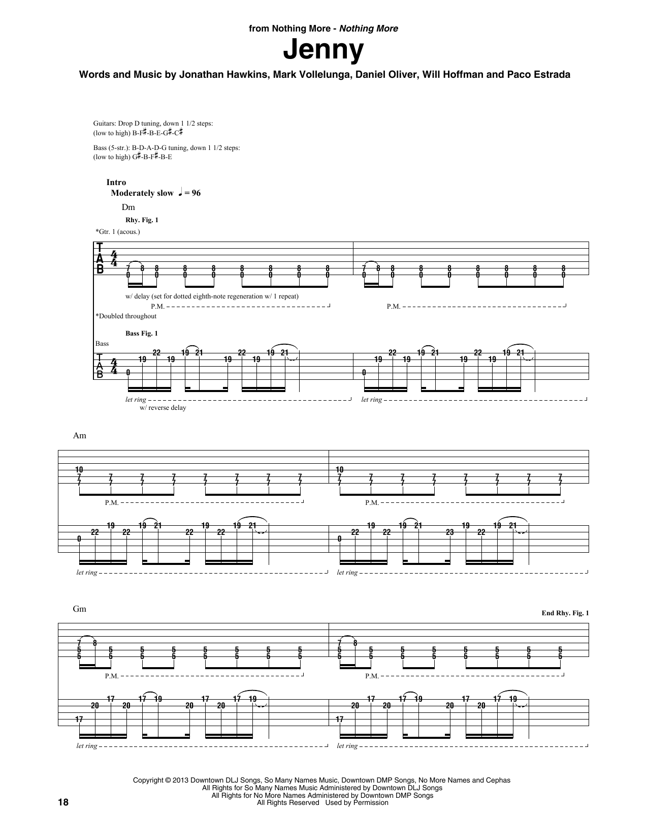 Nothing More Jenny sheet music notes and chords. Download Printable PDF.